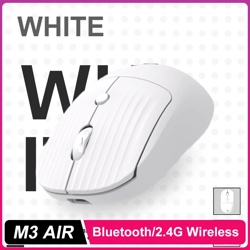 Wireless Bluetooth-compatible Mouse Portable Ergonomic Computer Mice For Laptop iPad Tablet PC Mobile Phone Office Gaming Mouse