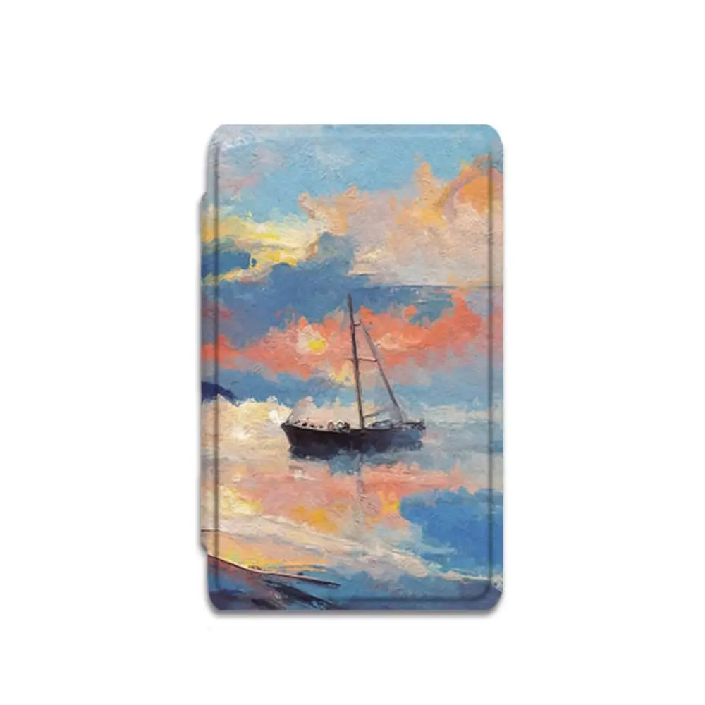 Oil Painting Style Magnetic Case Anti-fall Shockproof Protective Cover Aesthetic Anti Scratch Folio Shell for XTEINK X4/X3