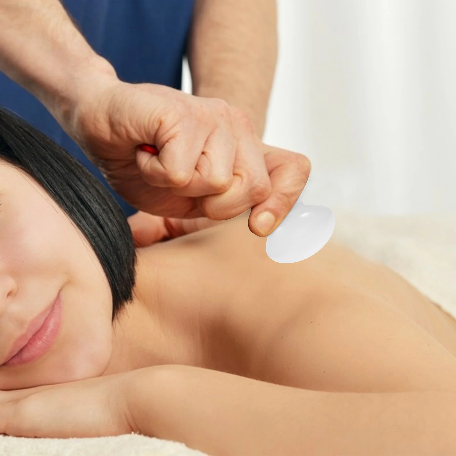 Jade Paddestoel Massager 1 st Steen Gezichtsroller voor Oogmassage Schrapen Huidverzorging Schoonheid Afslanken Tool