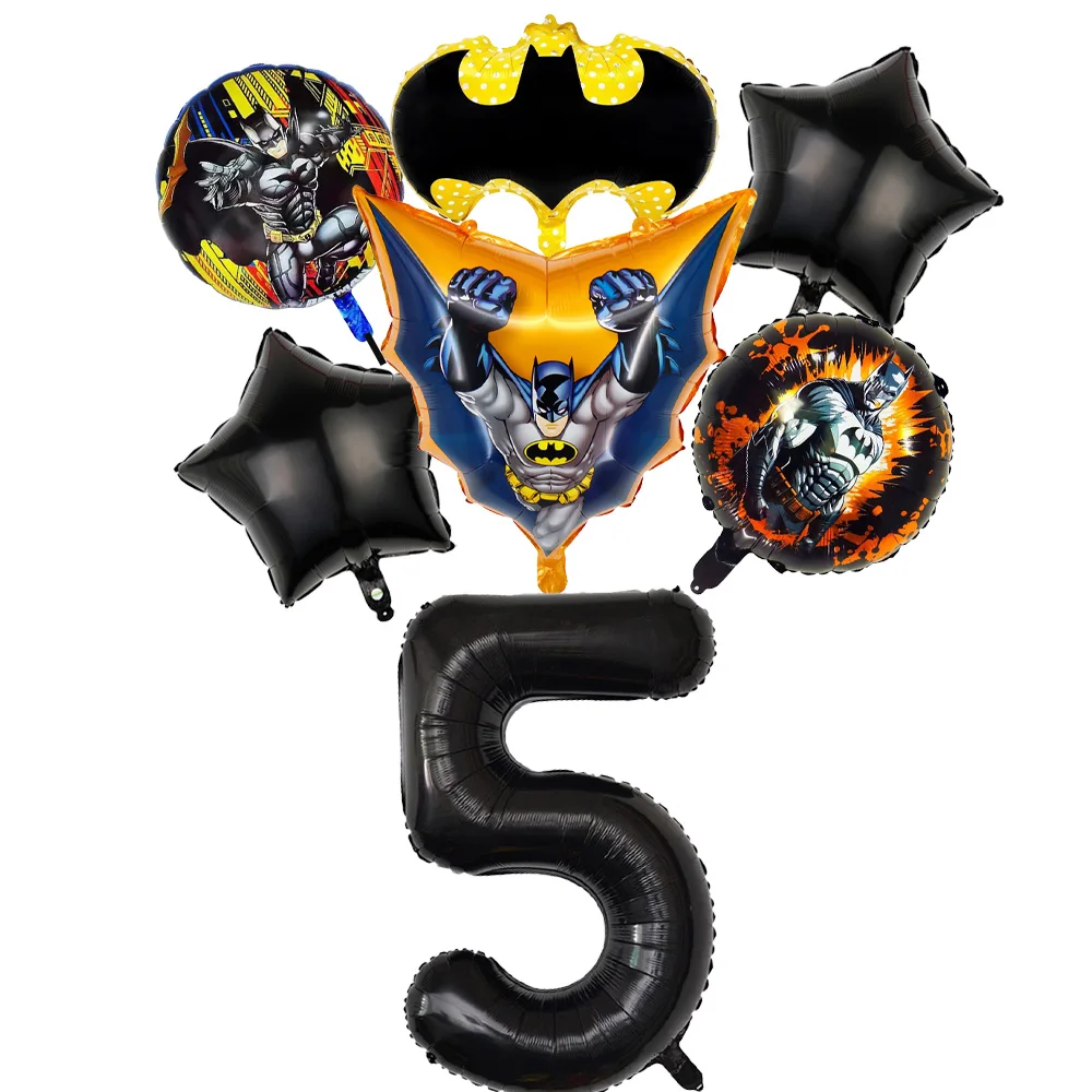 Hero Bats Geburtstagsdekorationen Fledermaus-Mann Themenparty-Zubehör Fledermaus-Luftballons Kindergeburtstagsgeschenke Babyparty-Zubehör – Detail 23