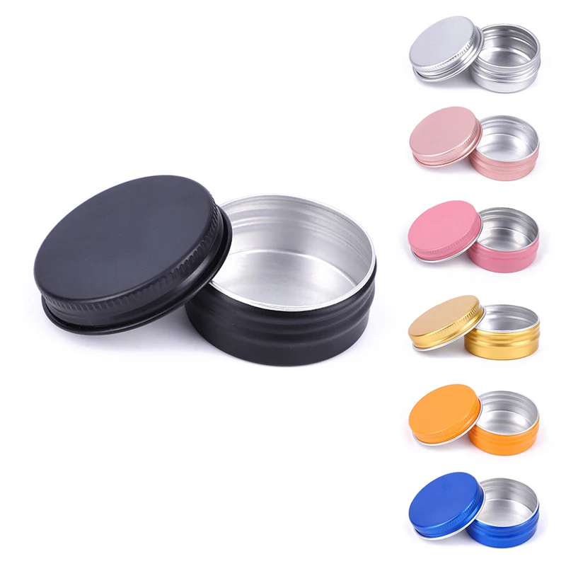 

10Pcs 5ml/10ml/15ml Empty Aluminum Jar Refillable Cosmetic Bottle Ointment Cream Sample Packaging Container