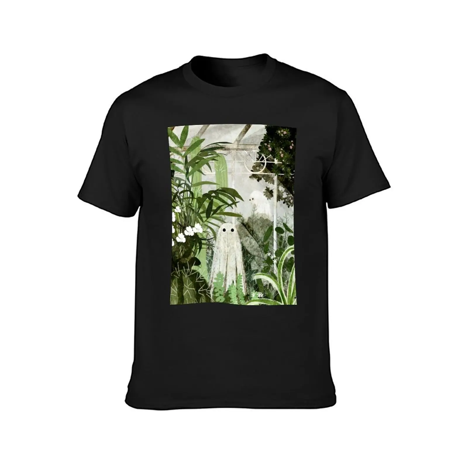 There's A Ghost in the Greenhouse Again T-Shirt graphics cute clothes customs animal prinfor boys black t-shirts for men