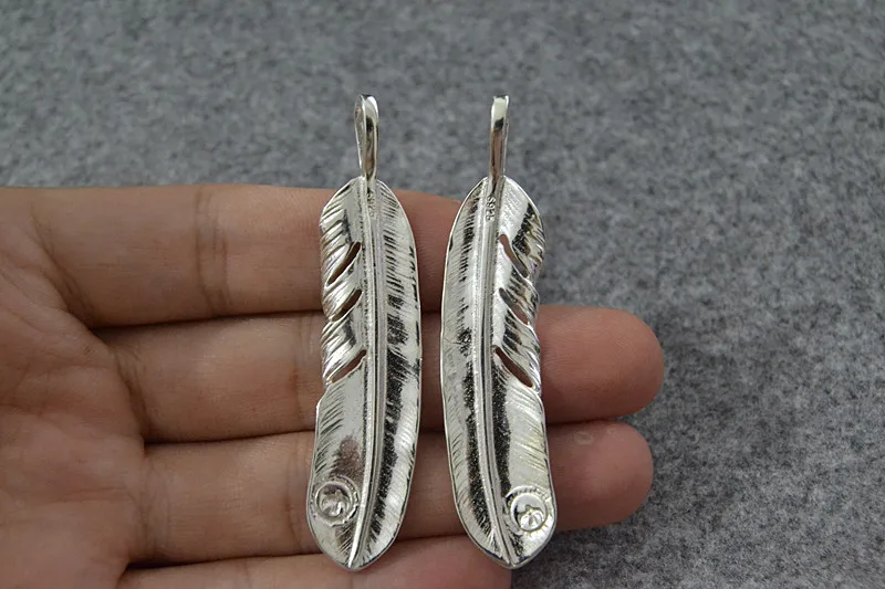 925 فضة ريشة قلادة رائعة الراقية الطبعة اليابانية الأزياء والمجوهرات يو وينلي نفس النمط قلادة #6