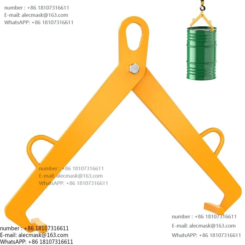 

2023 New Upgraded Vertical Roller Lifter Roller Clamp 55 Gallon Steel Plastic Drum