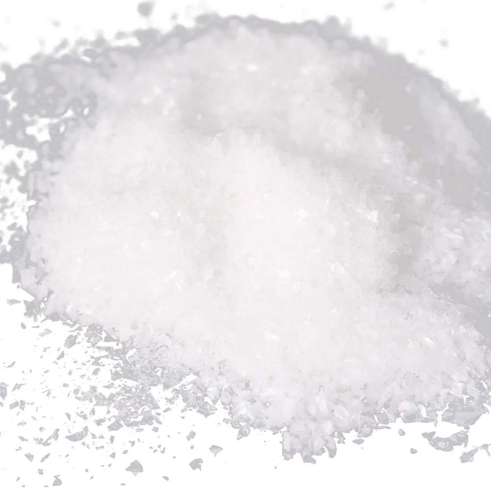 หิมะปลอมเกล็ดหิมะประดิษฐ์ตกแต่งคริสต์มาส Prop ผง Pvc สีขาว