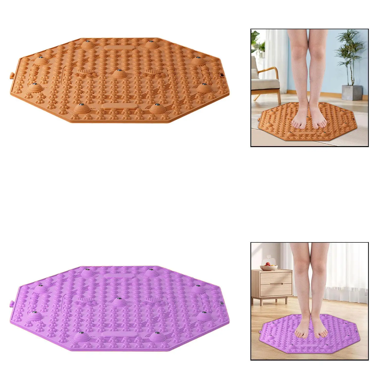 

Foot Massager Mat Anti Slip Compact Professional Portable Acupressure Mat
