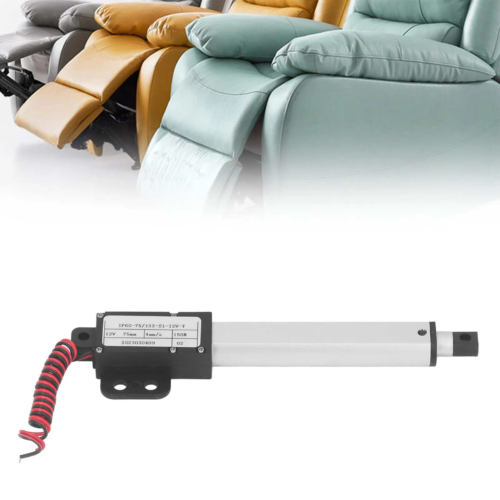 75mm Stroke Linear Actuator 150N Electric Micro Linear Actuator Multi  Electric Mini Motion Actuator 75mm Stroke 12V