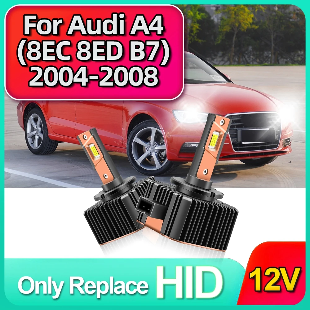 

35000LM 110W/Pair High Power D1S Car Turbo Headlights 1:1 Size HID to LED 12V For Audi A4 (8EC 8ED B7) 2004 2005 2006 2007 2008