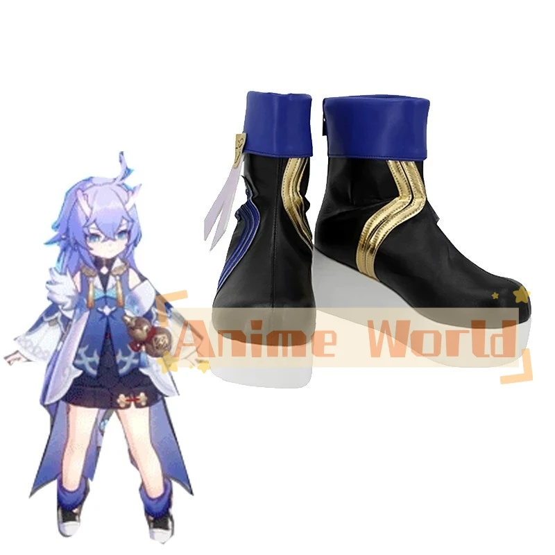 Bailu Cosplay Schoenen Honkai Star Rail Rol Dikke Zolen Schoenen Kostuum Rekwisieten Volwassen Meisje Halloween Feestpakken Accessoire Op Maat Gemaakt