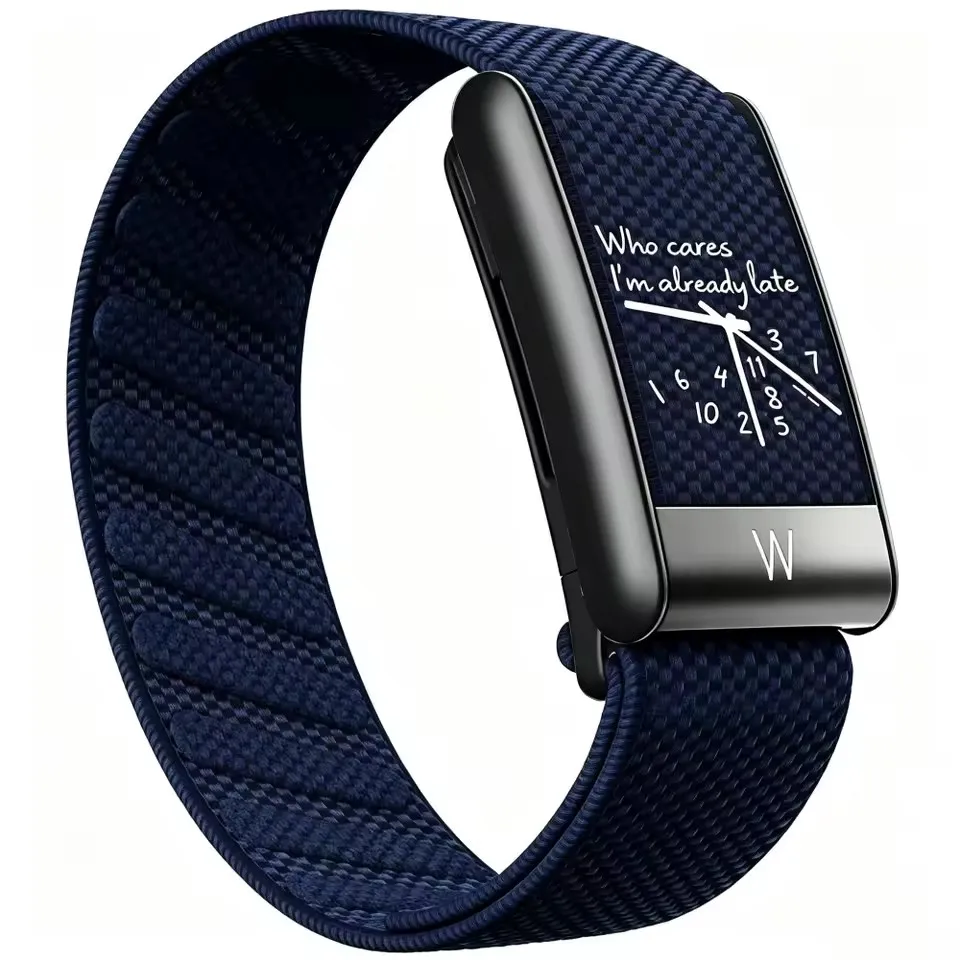 Nylon Clock Pattern Printed Magnetic Loop Strap With Frame Replacement Kit For Whoop 5.0 MG Breathable Fitness Wristband