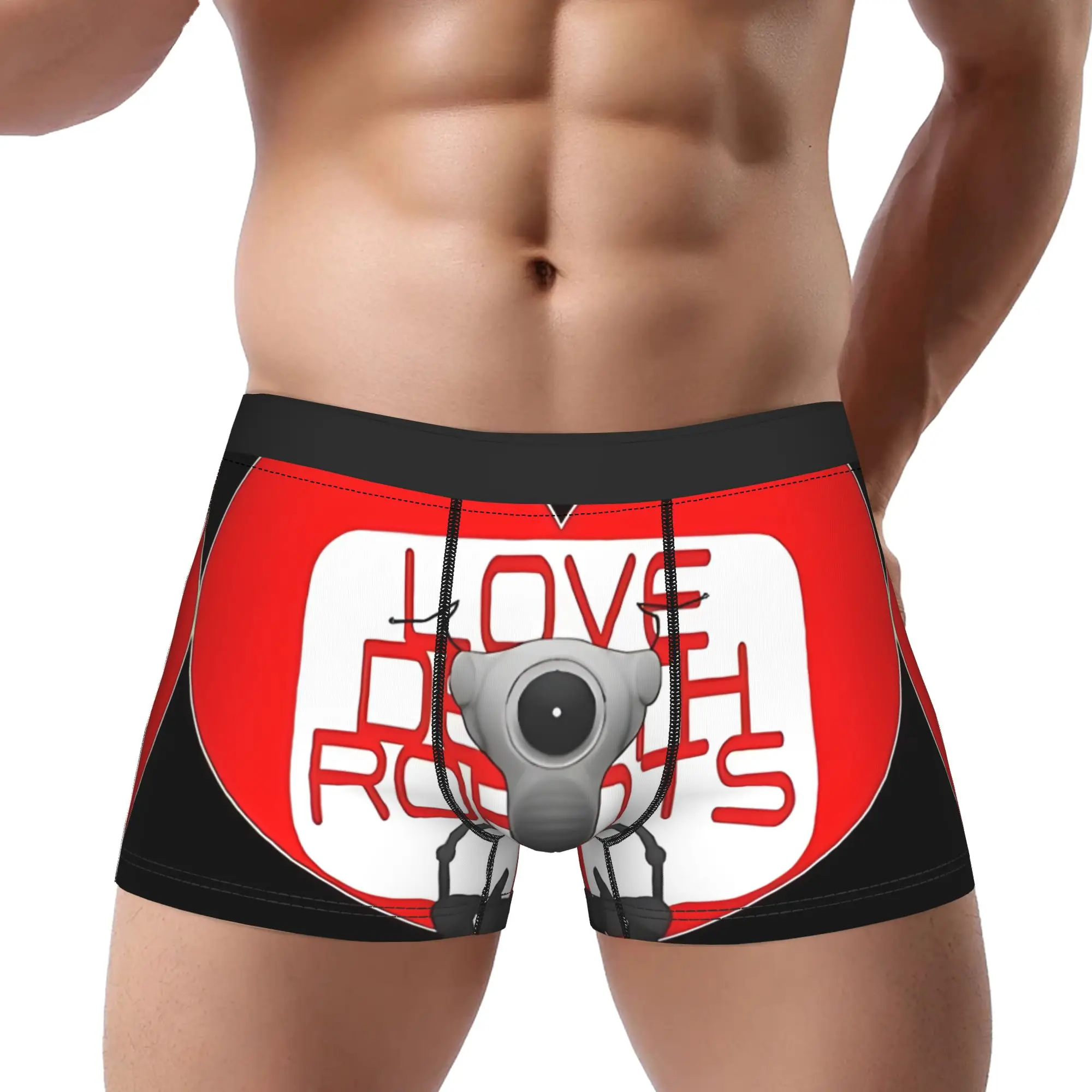 lLOVE DEATH ROBOTS AI INSPIRED lLove Death and Robots Underpants Homme Panties Male Underwear Ventilate Shorts Boxer Briefs