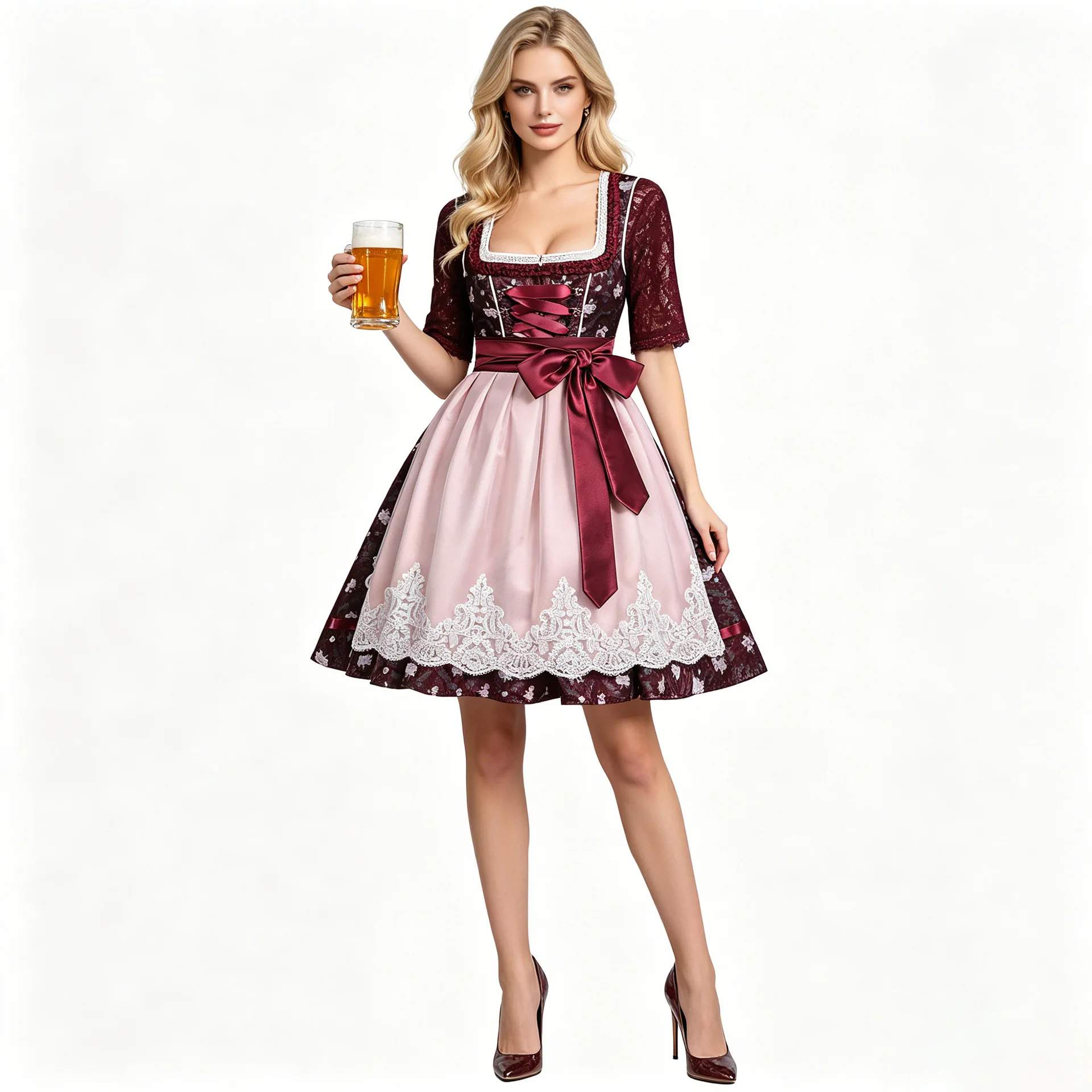 

Munich Beer Festival Dress Bavarian Traditional Costume Party Wear Women's Ethnic Clothing Spring Collection 2026
