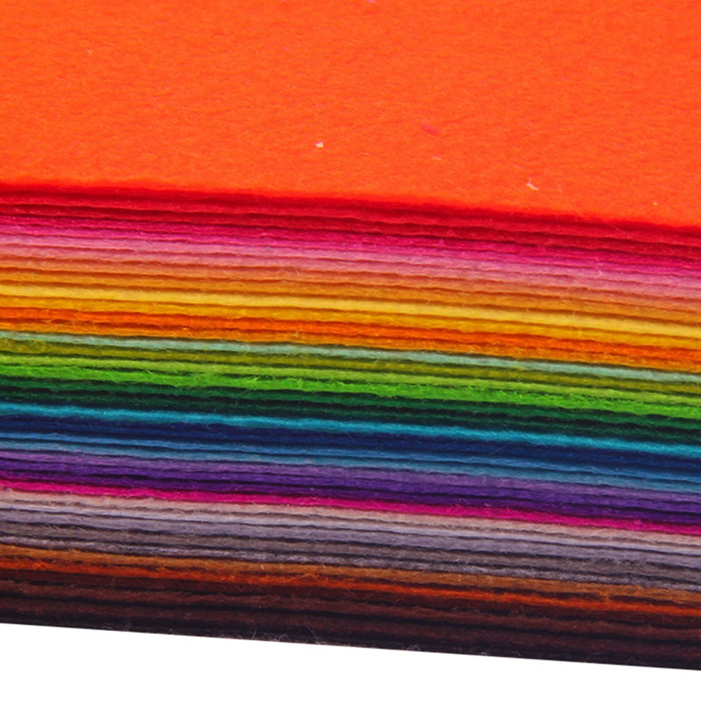 

80pcs Material Sheets Diy Felt Chips for Felt Slices DIY Crafts Kids Sewing Project Art Supplies Fabric Gifts