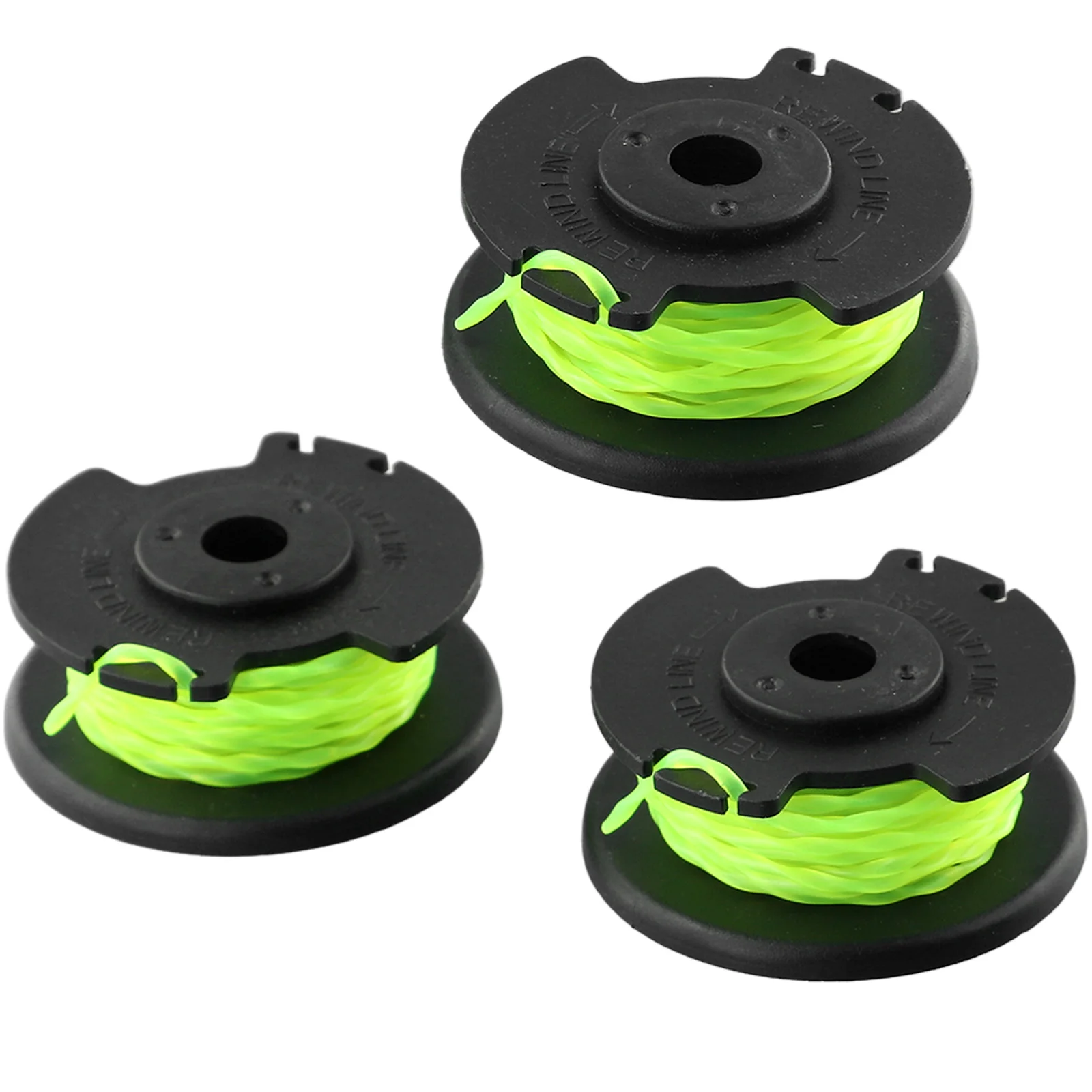 Black + Fluorescent Green Spool Line Replacement Garden Power Tool Parts Grass Trimmer Spools High Quality New