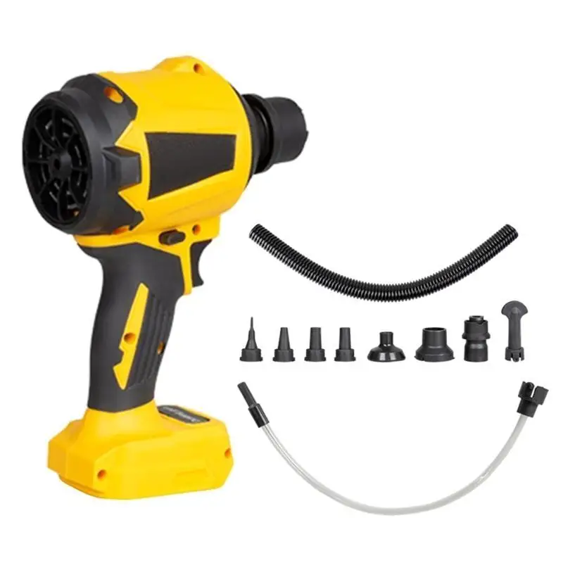 منفاخ هواء لاسلكي صغير الحجم 652F، سرعة 21000 دورة في الدقيقة مع أنبوب مرن وفوهة على شكل كوع لسهولة الوصول إلى المناطق التي يصعب