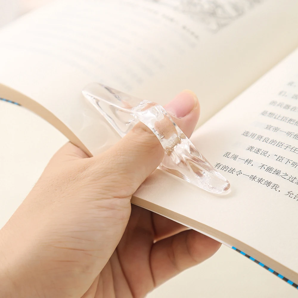 Colorful Resin Book Page Holder Thumb Book Support For Reading Portable Book Page Separator Bookend Students Reading Aids