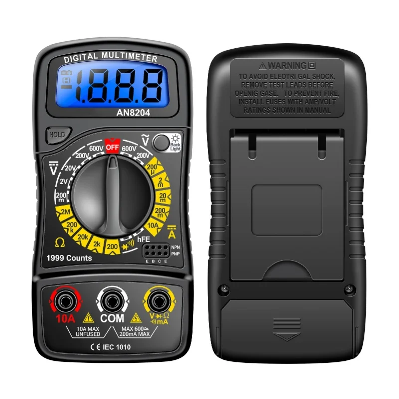 Multifunctional Multimeter 1999 Counts High-Precision AC/DC Voltage DC Current Tester Diode Triode Resistance Measurement On/Off