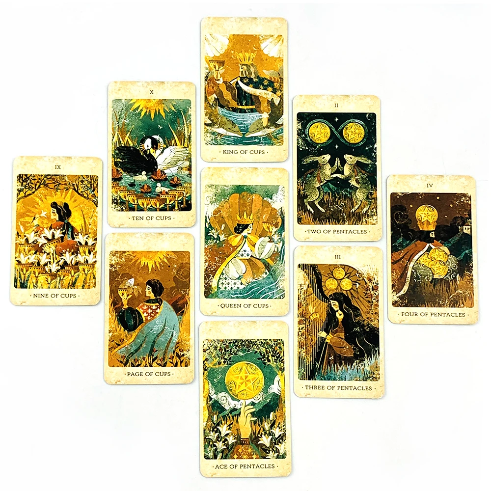 Tarot Deck 78 Cards For Cosmic Insight and Divination Edition Board Playing Game,  Ideal For Meditation & Spiritual Practices