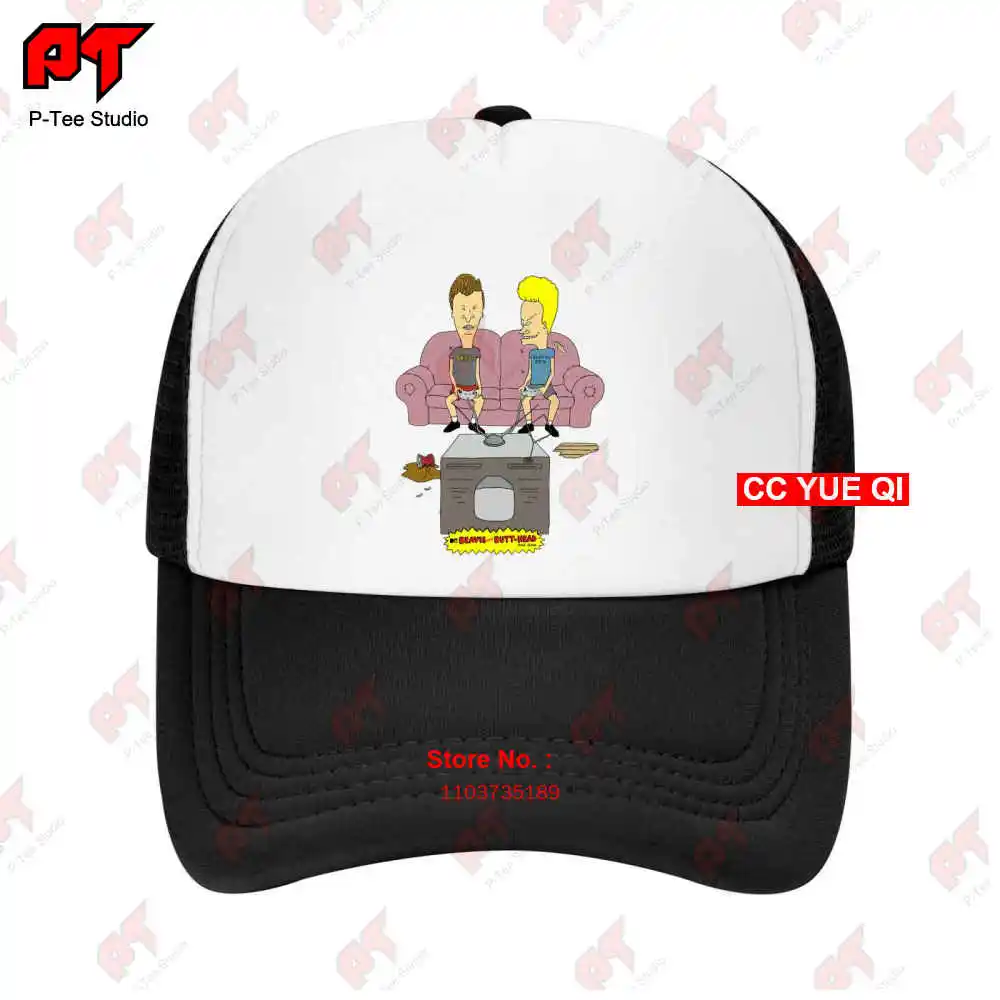 Beavis And Butthead Playing Games Couch Graphic Baseball Caps Truck Cap 8Y5R