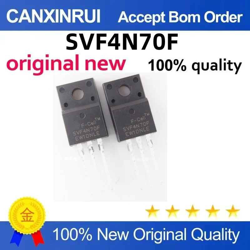 (10-300piezas)Brand new original SVF4N70F 4N70 TO-220F N-channel MOSFET 4A 700V through hole