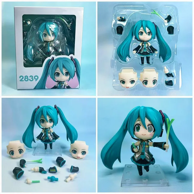 # 2839 Hatsune Miku Q-Version Virtuelle Idol-Sängerin Figuren Desktop-Sammlung Bewegliches Modell Puppenset Spielzeug Geschenk Standardversion