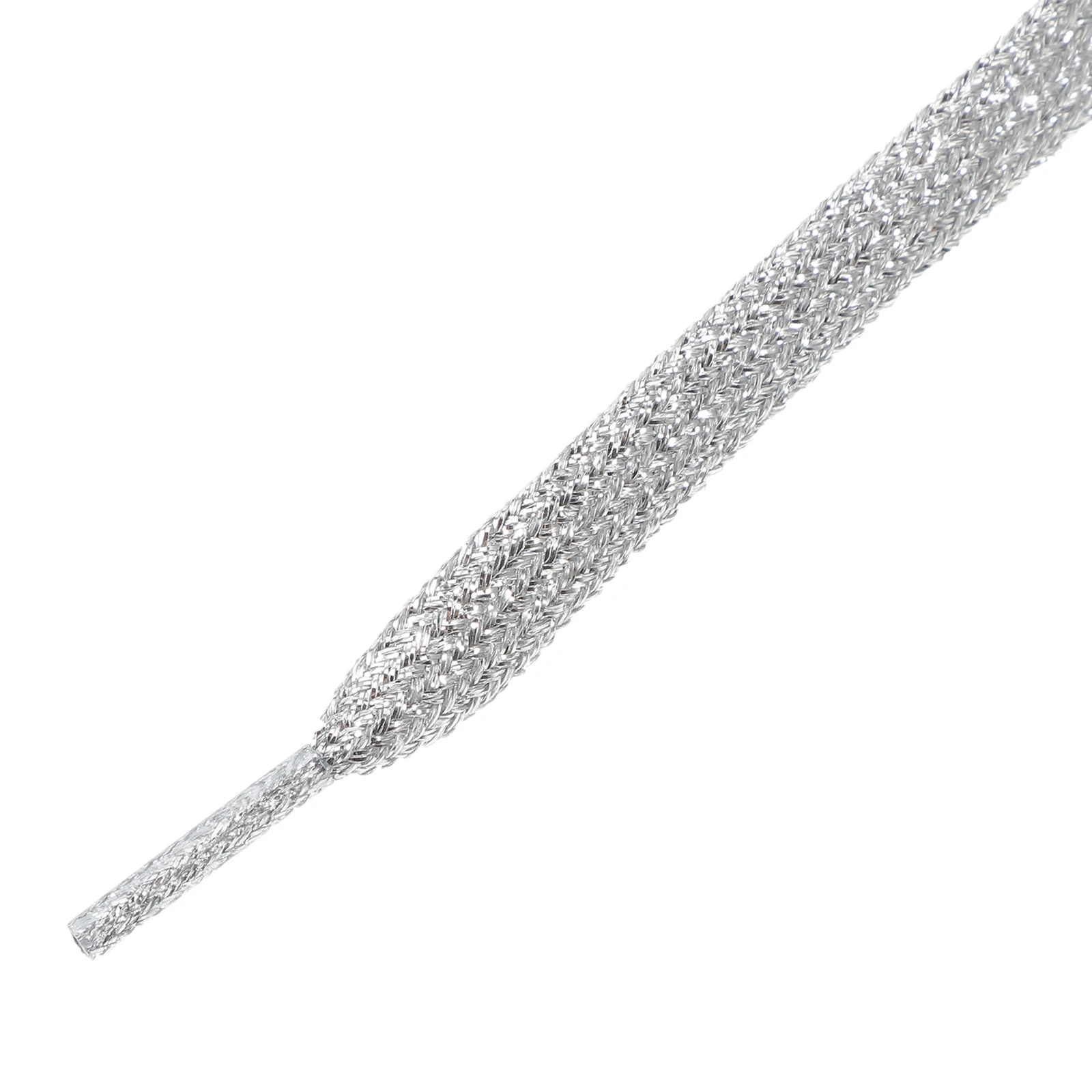 

1Pair Flat Glitter Colored Shoelaces Suitable for Sneakers Sports Canvas Shoes Durable Accessory DIY Bowknot Glitter Shoe Laces