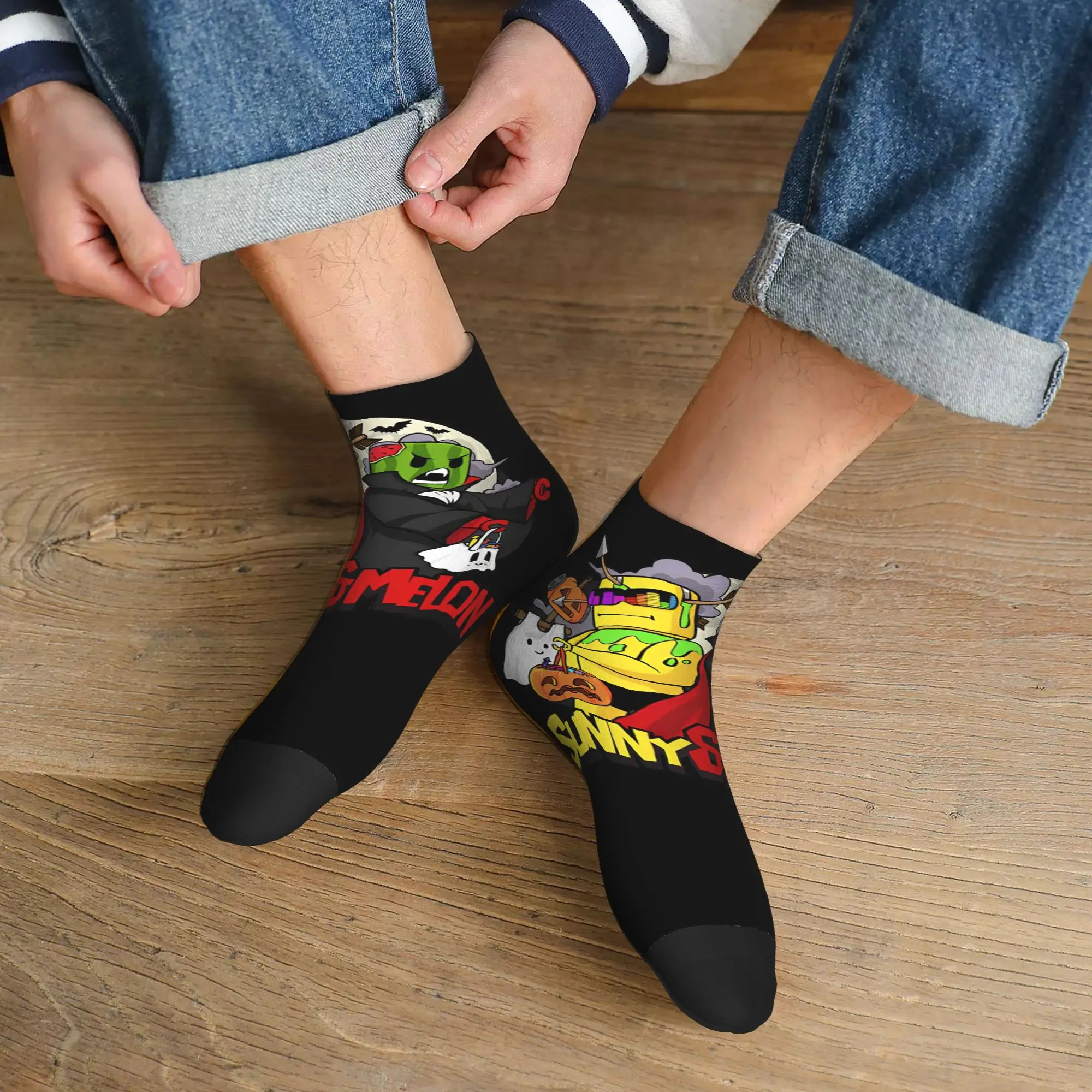 

Носки Sunny And Melon в стиле Харадзюку, супермягкие, всесезонные, аксессуары для мужчин и женщин, рождественские подарки
