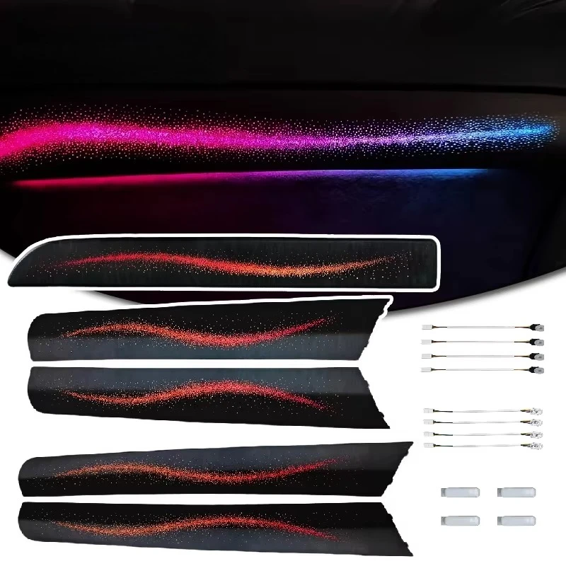 64-Color Galaxy Style Symphony Car Ambient Light for Audi Q7 2006-2015 Auto Interior Decoration Lighting Accessories Upgrade