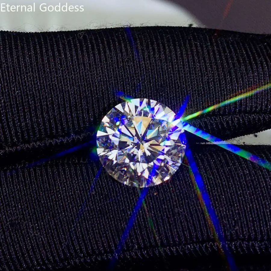 100% 5ct velký obilí vysoký oheň moissanite D barva VVS1 clarity dosažitelný v hromadné vysoký šperků diamanty