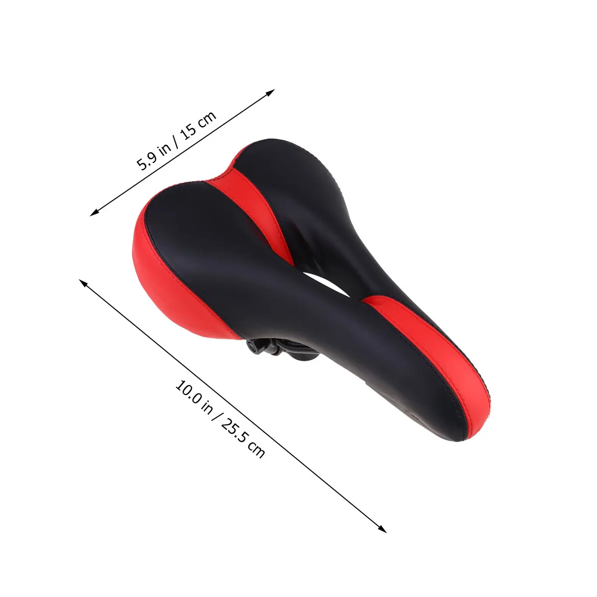 

Thickened Bike Saddle Comfortable Seat for Mountain Bike Black Red Practical Sillín Bicicleta Accessories Breathing Design
