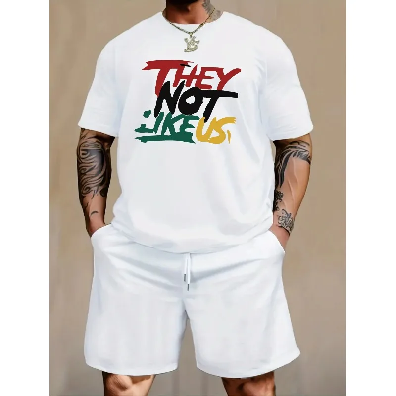 

They Not Like Us Fun 3D Printed Loose, Comfortable, Breathable, Quick Drying Daily Casual Round Neck Short Sleeved T-shirt