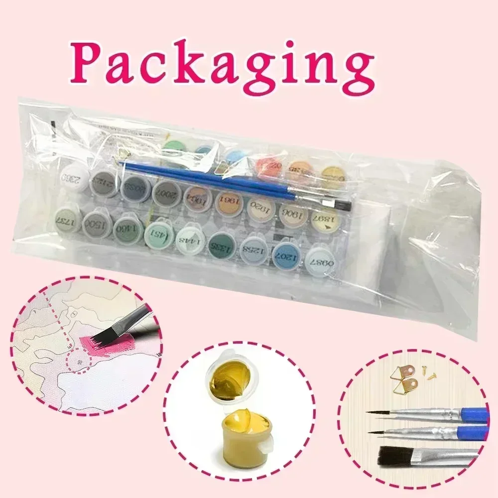 MINISO DIY النفط الطلاء حسب عدد ويتني هيوستن ديكور المنزل جدار غرفة نوم غرفة المعيشة ديكور أفضل إطارات هدية مضحكة #4