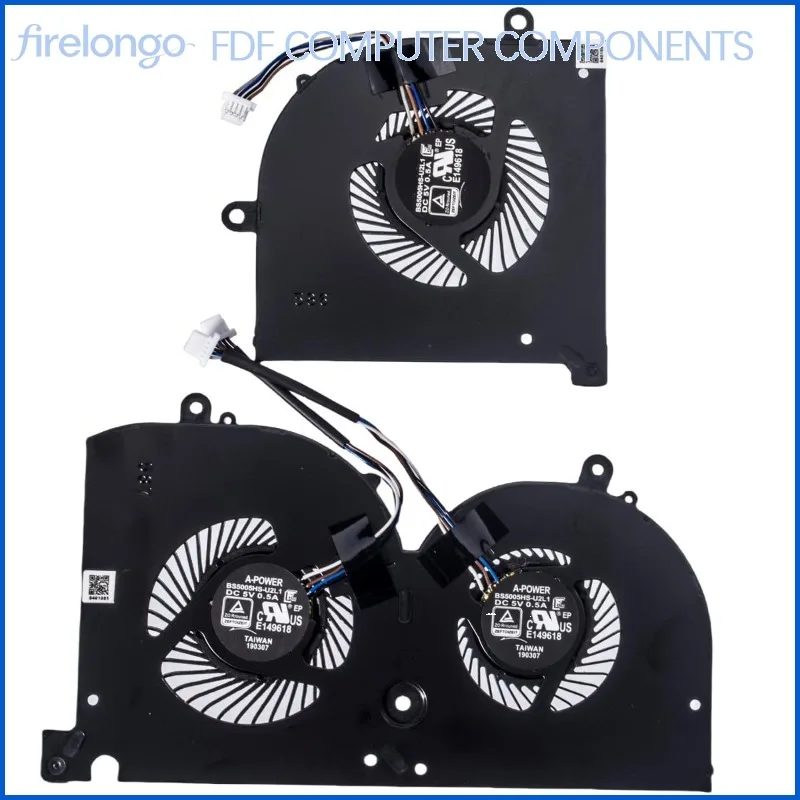 Professional CPU GPU Cooling Fan for MSI GS75 MS-17G1 MS-17G2 BS5005HS-U3I Laptop