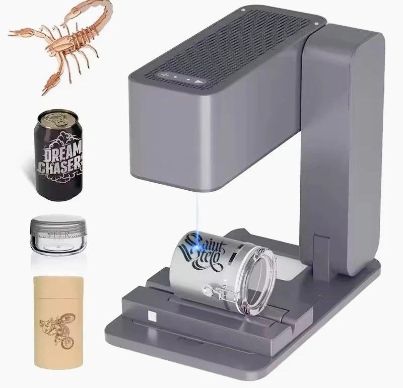 

Small Portable Desktop Engraver Machine 5w Diode Wood Cutter Glass Portable Engraving Machine Leather