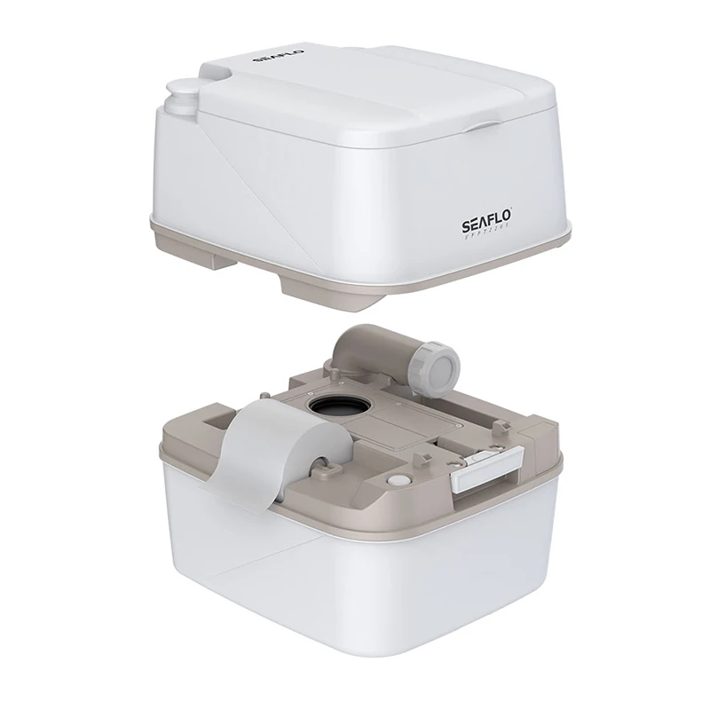 5.8 Gallon Premium Portable Travel Toilet 22L Sewage Tank Mobile RV Toilet 15L Fresh Water Tank Camping Toilet