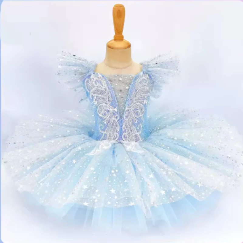 子供用プロフェッショナルラテンダンスドレス女の子タンゴサルササンバ社交ダンスパフォーマンスステージ衣装コスチューム