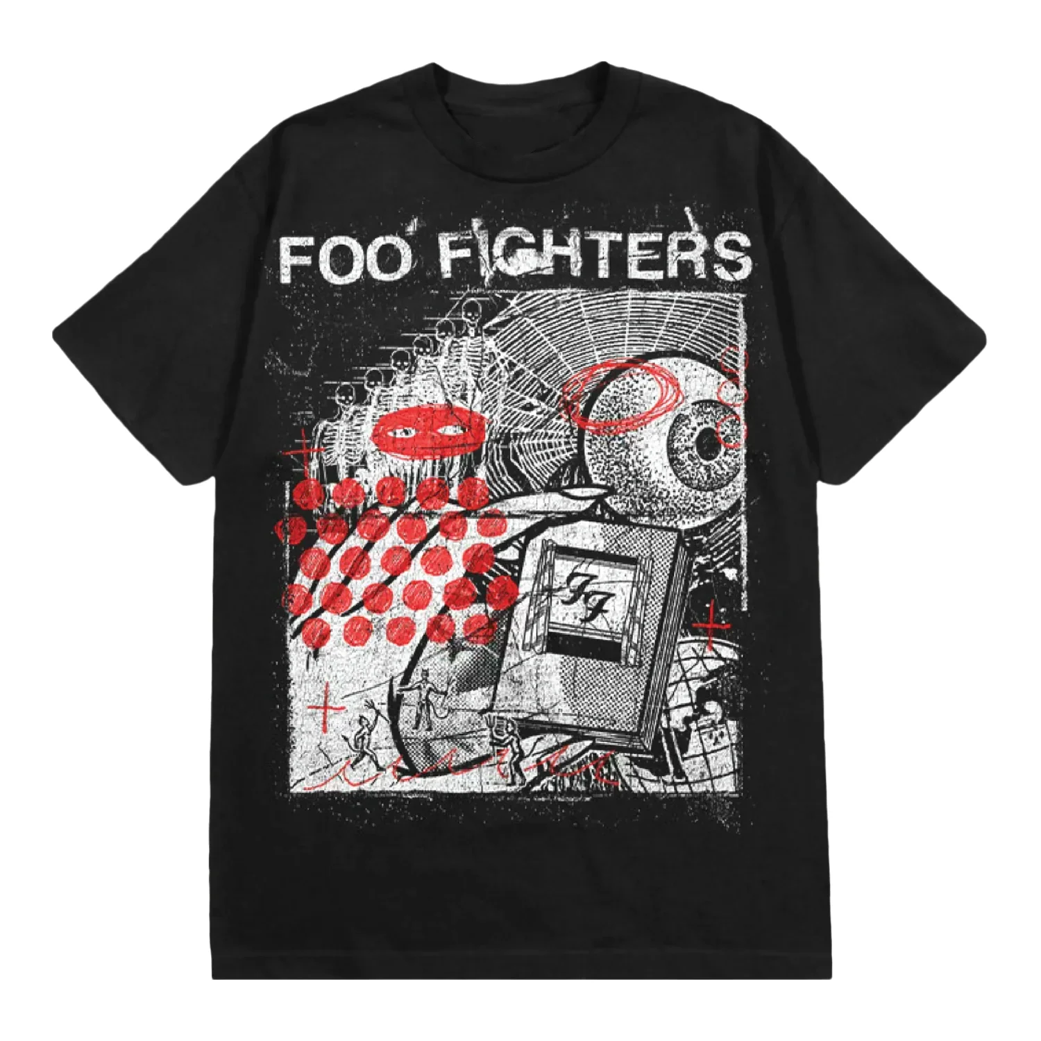 Camiseta de algodón Y2k Vintage de la banda Foo Fighters, nuevo álbum Your Favorite Toy, ropa para hombre y mujer, camiseta popular de verano