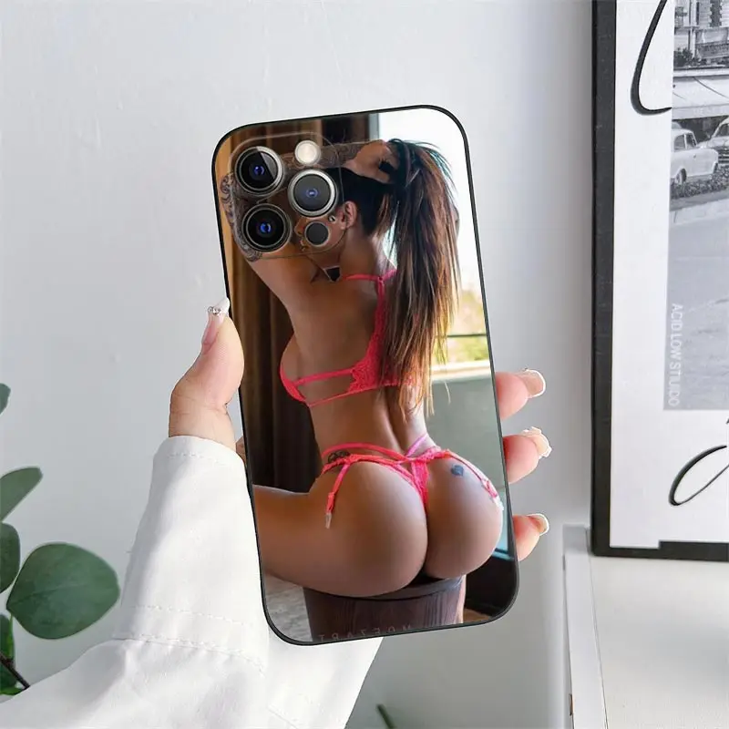 Sexy Women Model Ass Tattoo Phone Case for iPhone 11 15 Pro Max Case Coque 14 Plus 13 Pro 12 11 XS XR 7 8 SE 2020 TPU Soft Cover - Image 6