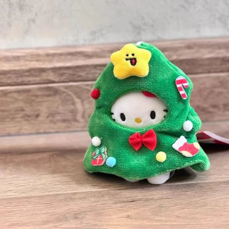 لطيف الكرتون Kt القط أفخم شجرة عيد الميلاد قلادة حقيبة الديكور قلادة صغيرة المدرسية قلادة المفاتيح لطيف هدية الكريسماس