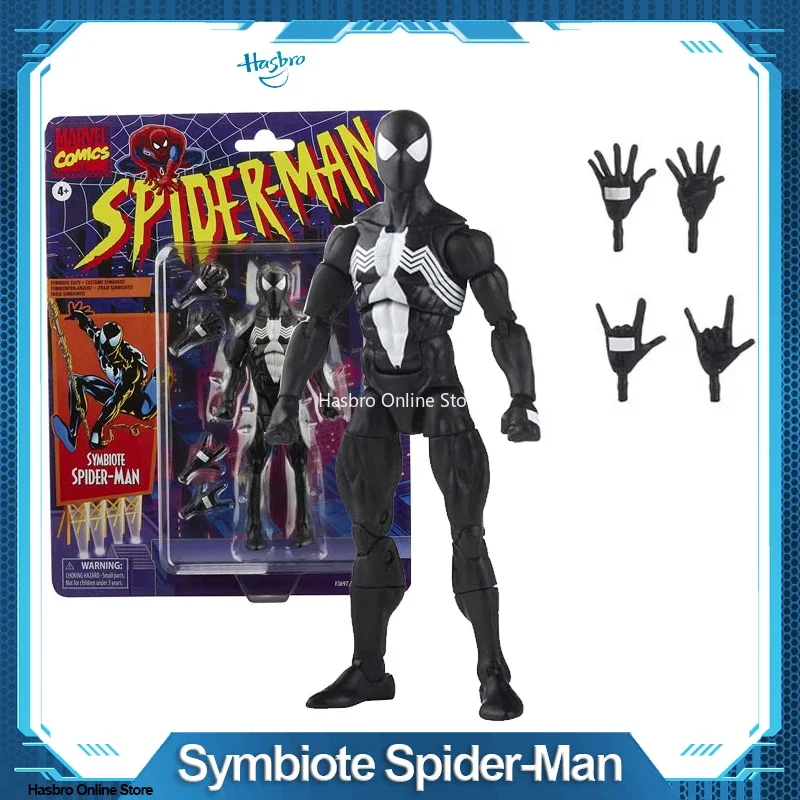 

Hasbro Marvel Legends Series Symbiote Spider-Man Figure with 4 Accessories 4 Alternate Hands 6-inch F3697 KO VERSION