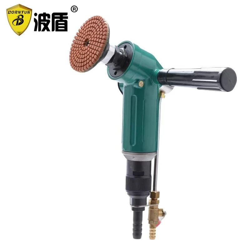 Wave Shield Water-Injection Pneumatic Water Grinder, Air-Powered Stone Polishing Machine, Non-Electric Water Grinder Bd-7113