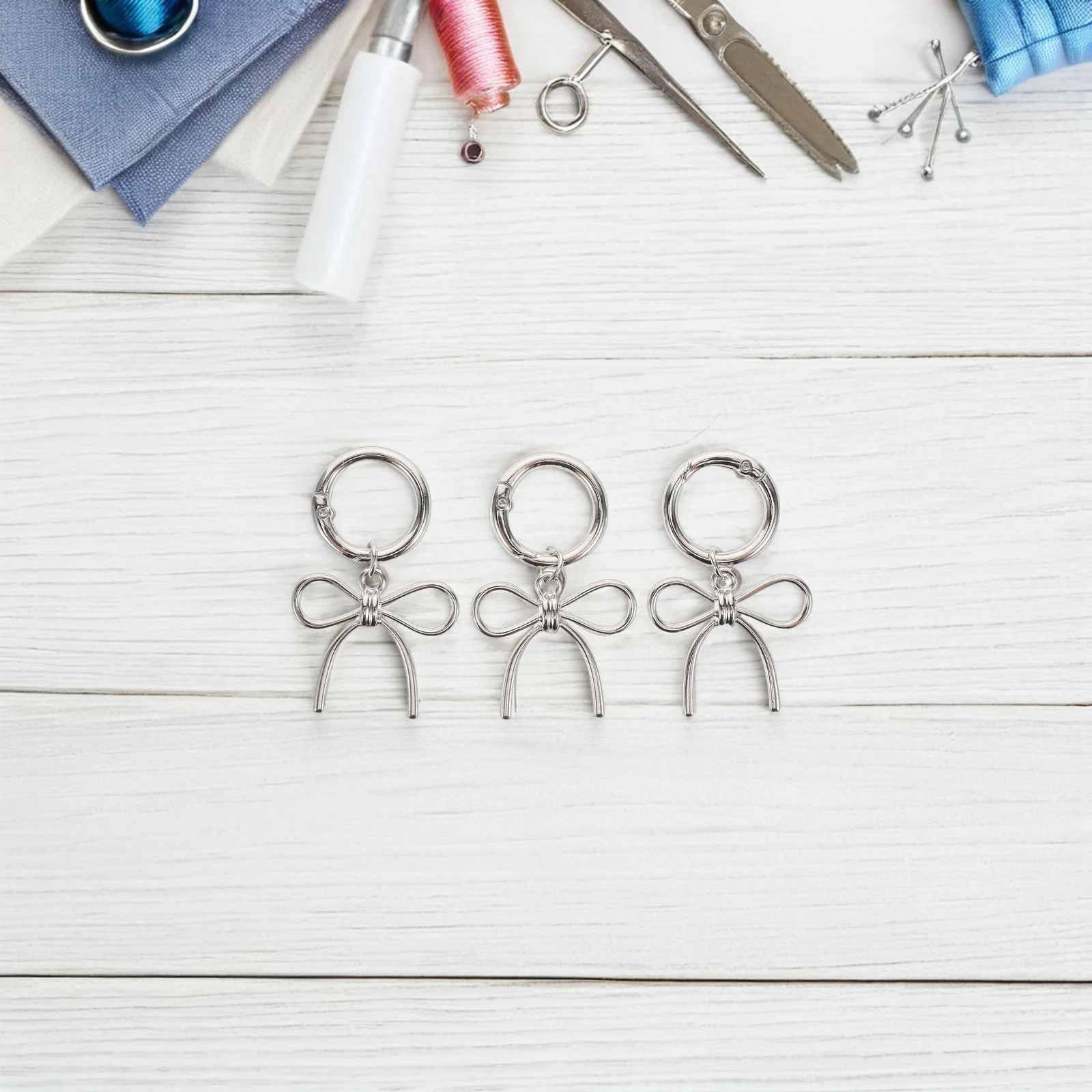 

3Pcs Bowknot Shoe Pendants Metal Gothic Charms for Boots Women's Punk Style Shoe Accessories Party Streetwear Upgrade