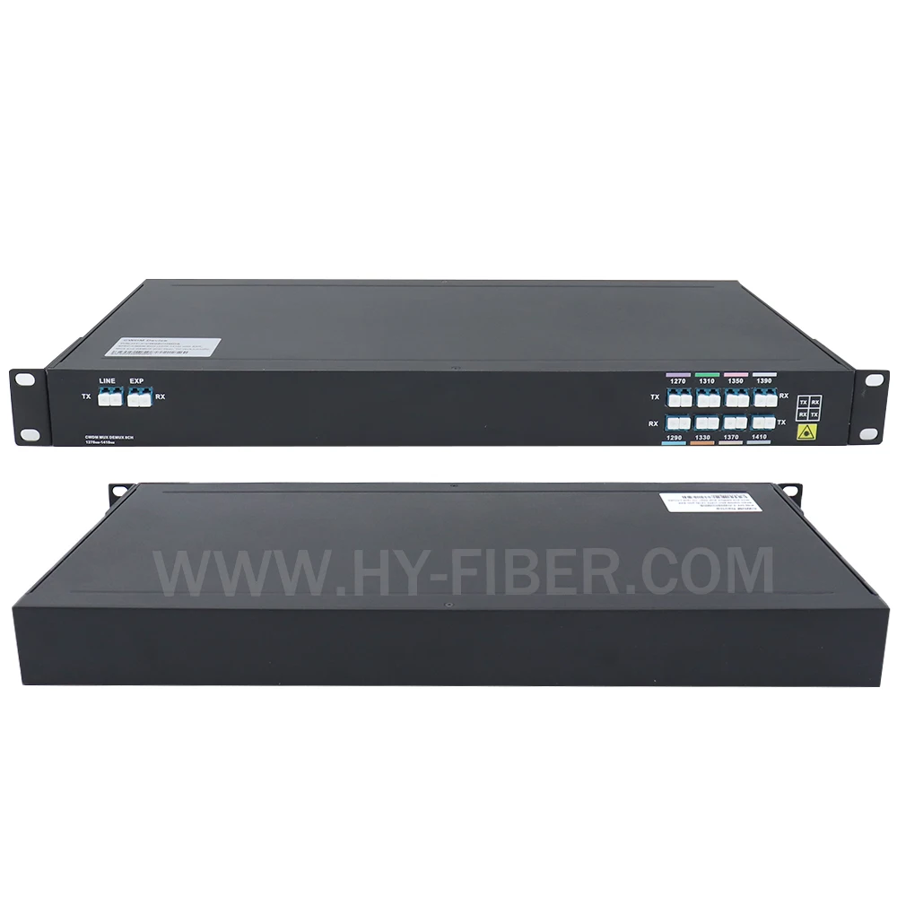 CWDM Mux and Demux Rack Mount, Tx and Rx 18CH 1270-1610nm, Dual Fiber FMU, 1U Rack Mount, LC, UPC