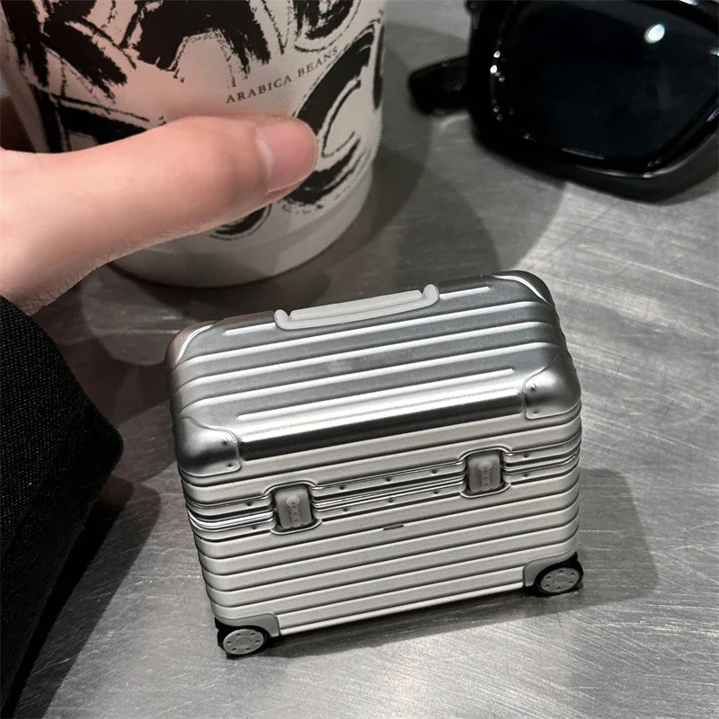 Fashion Electroplating Headphone Drop Case Luggage Wireless Bluetooth Headset Storage Case for Airpord1/2/3 Earphone Accessorie