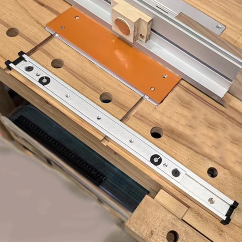 2pcs 30 Type T-track & Miter Bar Slider T-slot Connector Aluminum Alloy Woodworking Chute Rail DIY Carpentry Tools