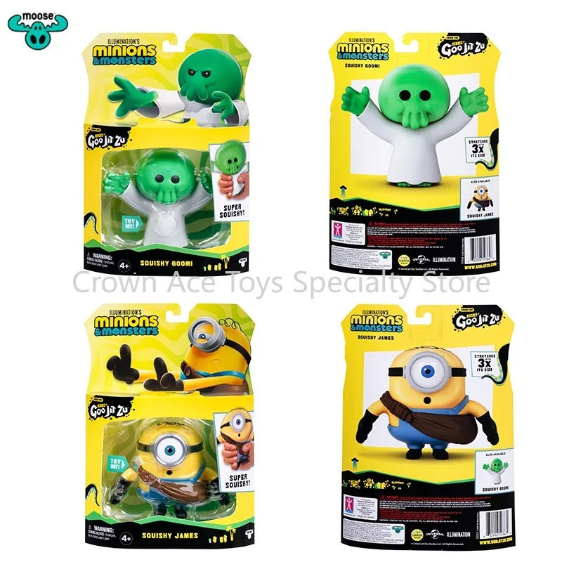 Minions Originales, Monstruos, Héroes de Goo Jit Zu, Juguete Sensorial Elástico, Figura de Acción Blanda, James Goomi, Regalos para Niños, Juguete Coleccionable