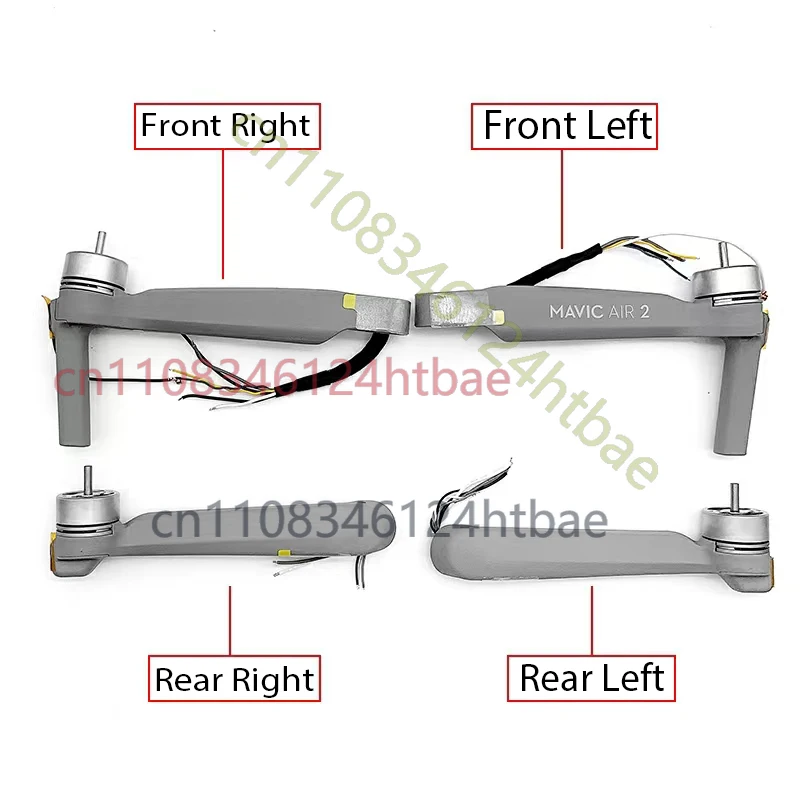 Used 90% new Original for DJI Mavic Air 2 Motor Arm Set - Left/Right, Front/Rear  Premium Replacement Repair Parts
