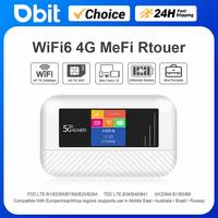 Lte Router 4G SIM Modem 300Mbps WiFi6 Mifi Compatible with 5G SIM Cards Mini Pocket 4G Wifi Hotspot Type-C Port 3000mAh Battery