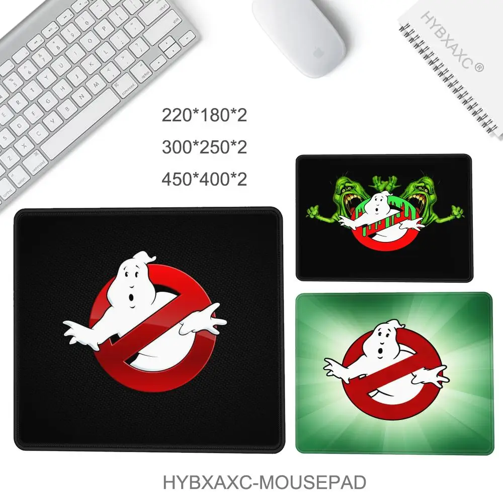لوحة ماوس رائعة G-Ghostbusters لوحة ماوس للألعاب الرياضية للكمبيوتر المحمول بحافة قفل مكتب حصيرة مطاطية صغيرة مضادة للانزلاق