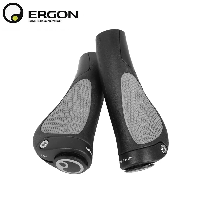 ERGON-empuñaduras ergonómicas para manillar de bicicleta, empuñaduras de goma bloqueables, extendidas, para bici de montaña, GP1, GP3, GP5